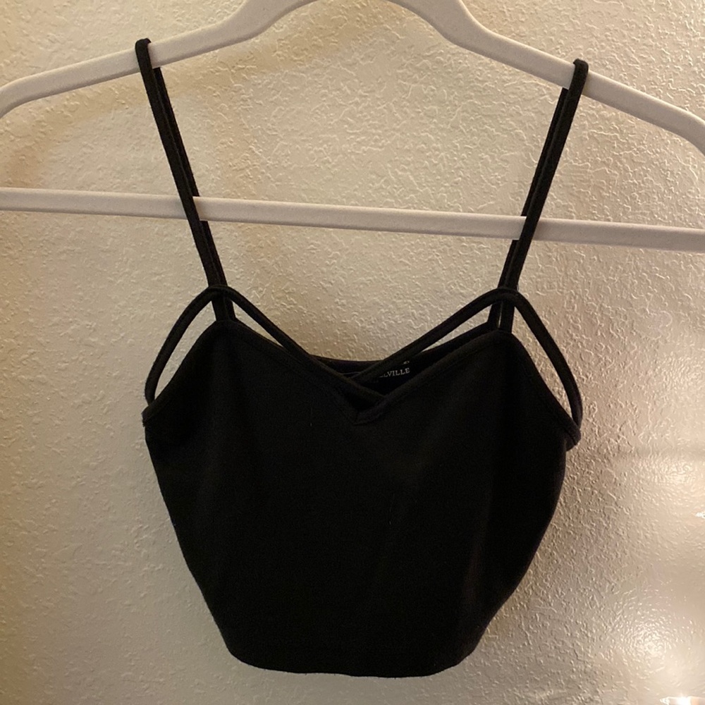 Black Crop Top Brandy Melville